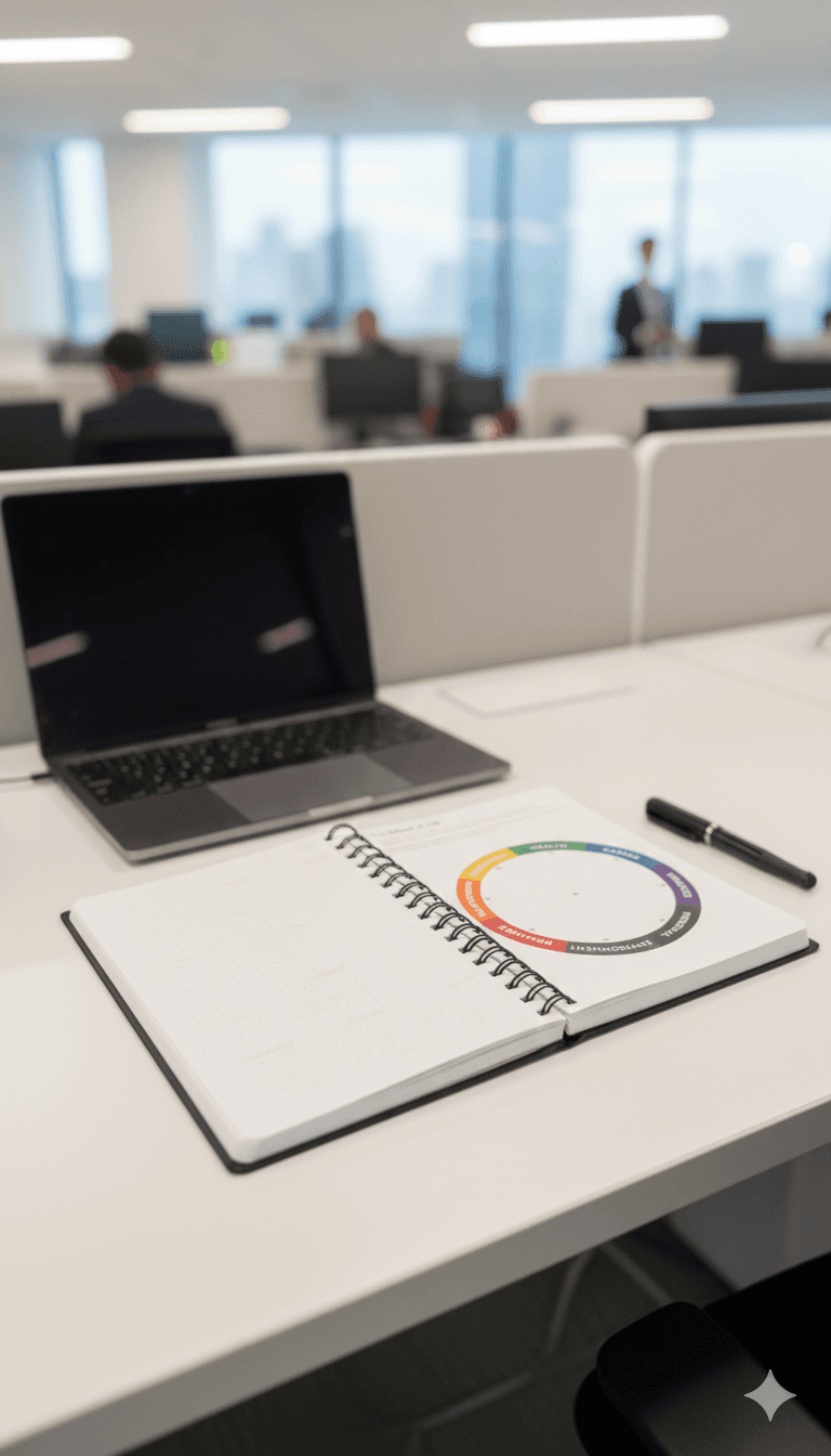 Restart Planner - Open planner with Wheel of Life diagram